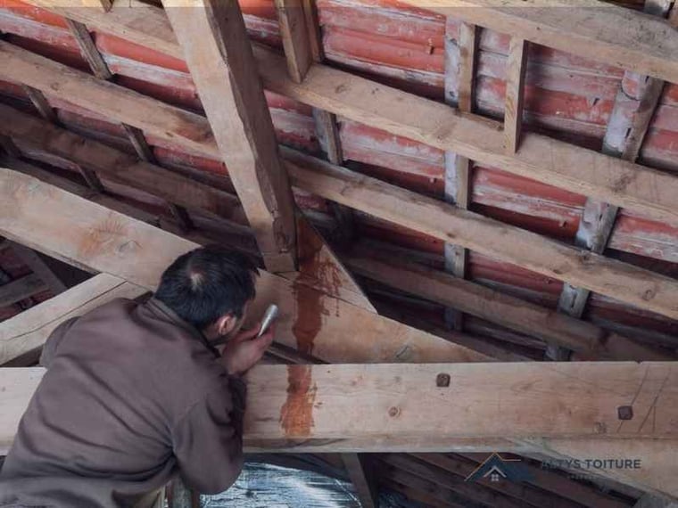 Recherche de fuite de toiture — chantier Altys Toiture Libourne à Libourne